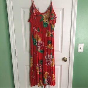 Floral old navy off the shoulder dress